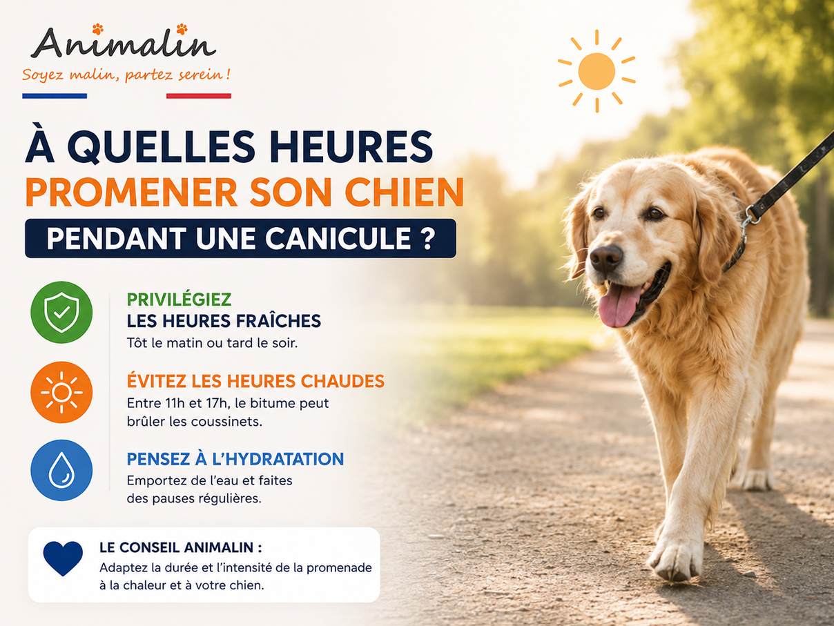 🐕 Promener son chien pendant la canicule : les bons réflexes pour éviter les dangers