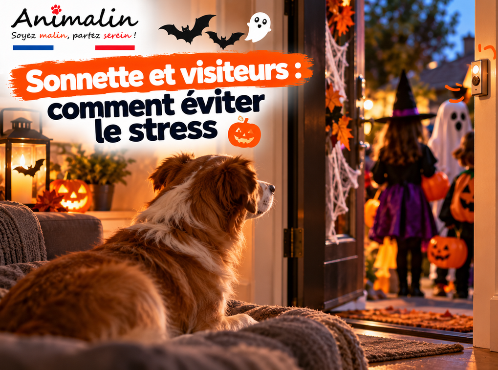 🔔 Sonnette et visiteurs : comment éviter le stress de votre chien à Halloween ?