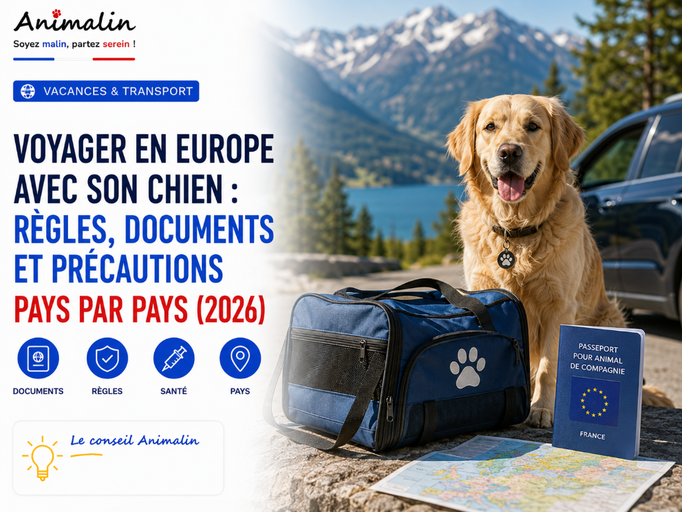 🌍 Voyager en Europe avec son chien : règles, documents et précautions pays par pays (2026)