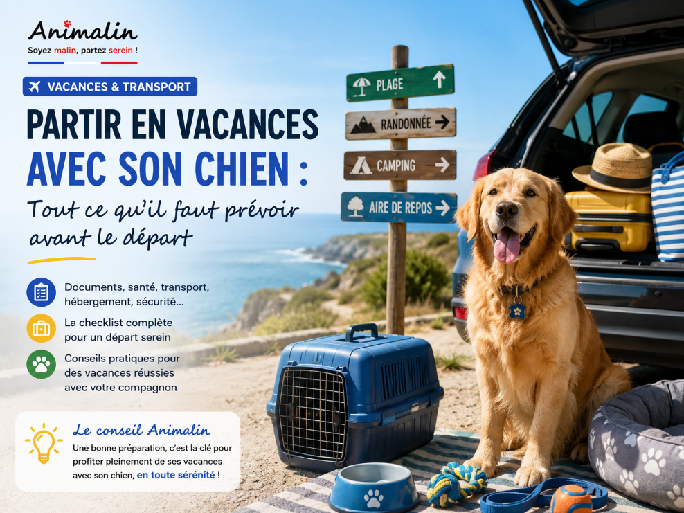 🐶 Partir en vacances avec son chien : tout ce qu’il faut prévoir avant le départ (2026)