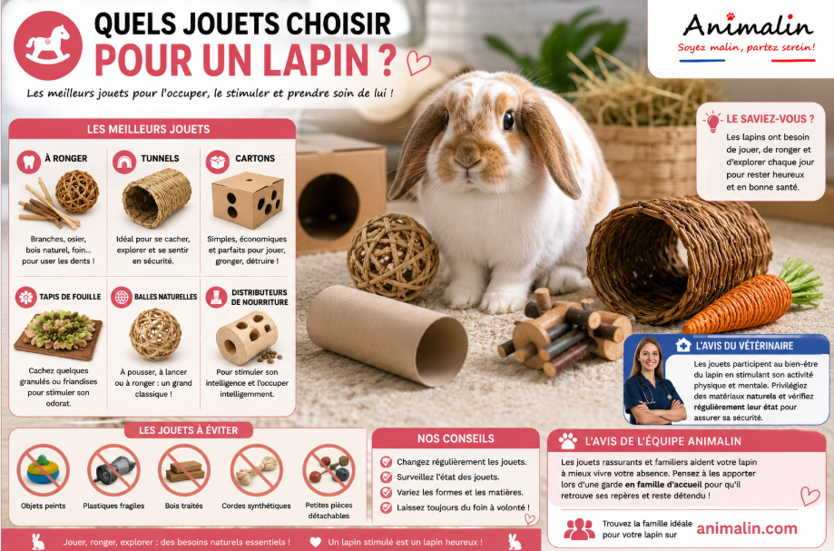 🧸 Quels jouets choisir pour un lapin ?
