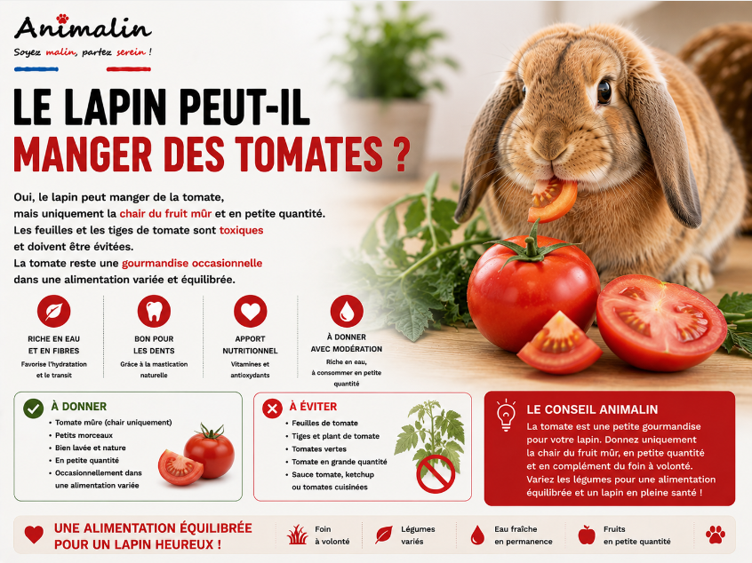 🍅 Le lapin peut-il manger des tomates ?