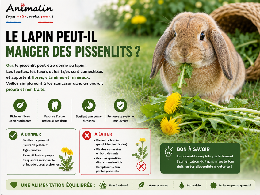🌼 Le lapin peut-il manger des pissenlits ?