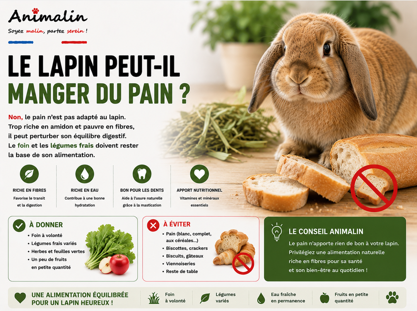 🍞 Le lapin peut-il manger du pain ?