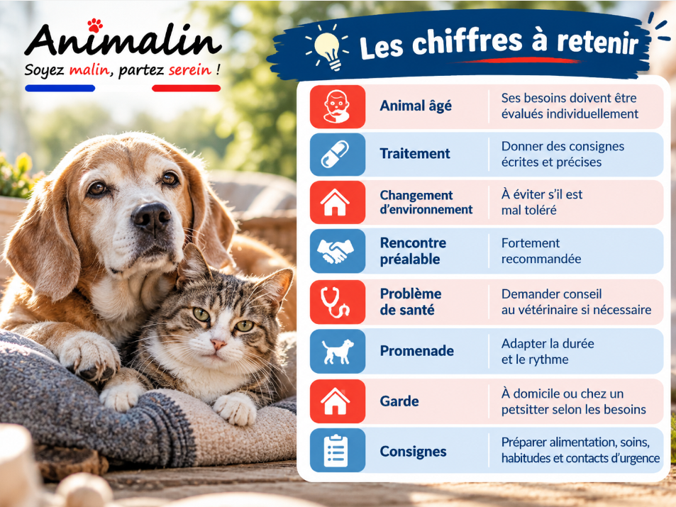 👴 Faire garder un animal âgé : les précautions à prendre