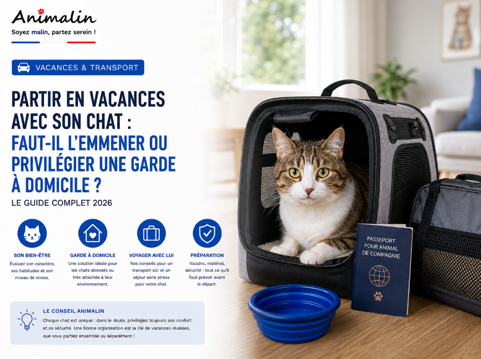 🐱 Partir en vacances avec son chat : faut-il l'emmener ou privilégier une garde à domicile ?