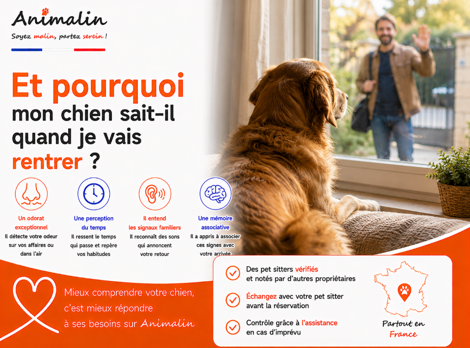🤔 Et pourquoi mon chien sait-il quand je vais rentrer ?