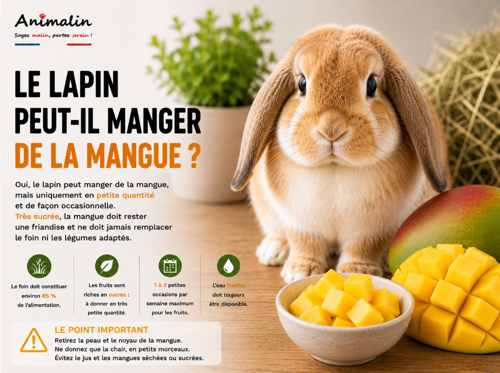 🥭 Le lapin peut-il manger de la mangue ? Le guide complet (2026)