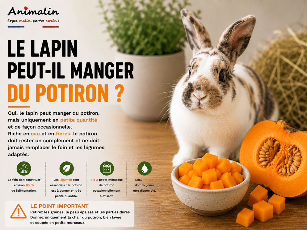 🎃 Le lapin peut-il manger du potiron ? Le guide complet (2026)