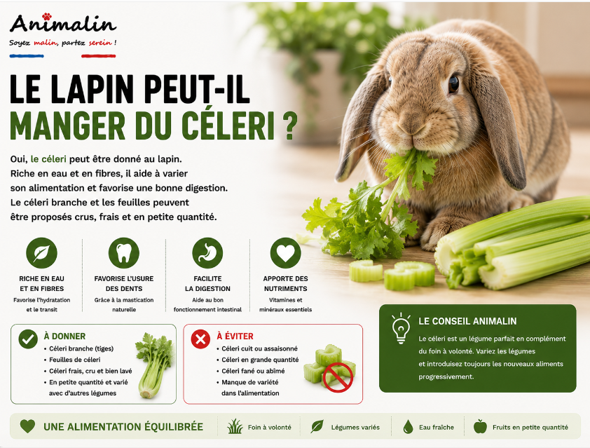 🌿 Le lapin peut-il manger du céleri ?
