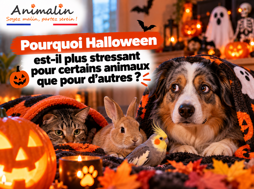 🔊 Pourquoi Halloween est-il plus stressant pour certains animaux que pour d’autres ?