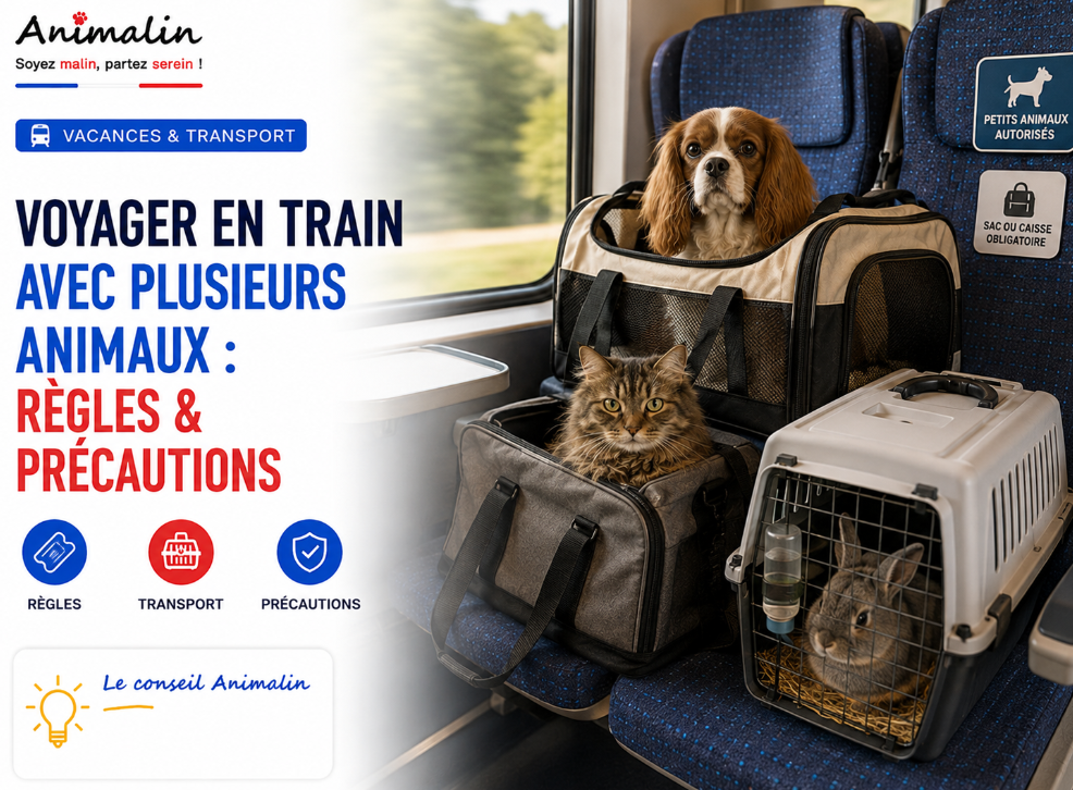 🚆 Voyager en train avec plusieurs animaux : quelles règles et quelles précautions ?