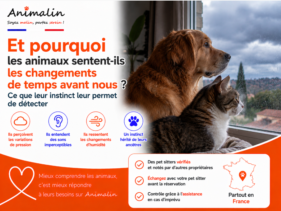 🤔 Et pourquoi les animaux sentent-ils les changements de temps avant nous ? Ce que leur instinct leur permet de détecter