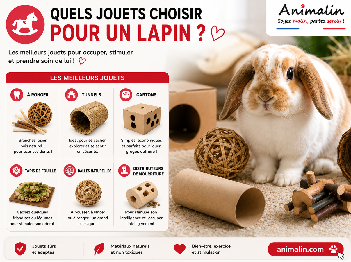 🧸 Quels jouets choisir pour un lapin ?