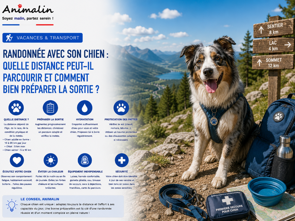 🥾 Randonnée avec son chien : quelle distance peut-il parcourir et comment bien préparer la sortie ?