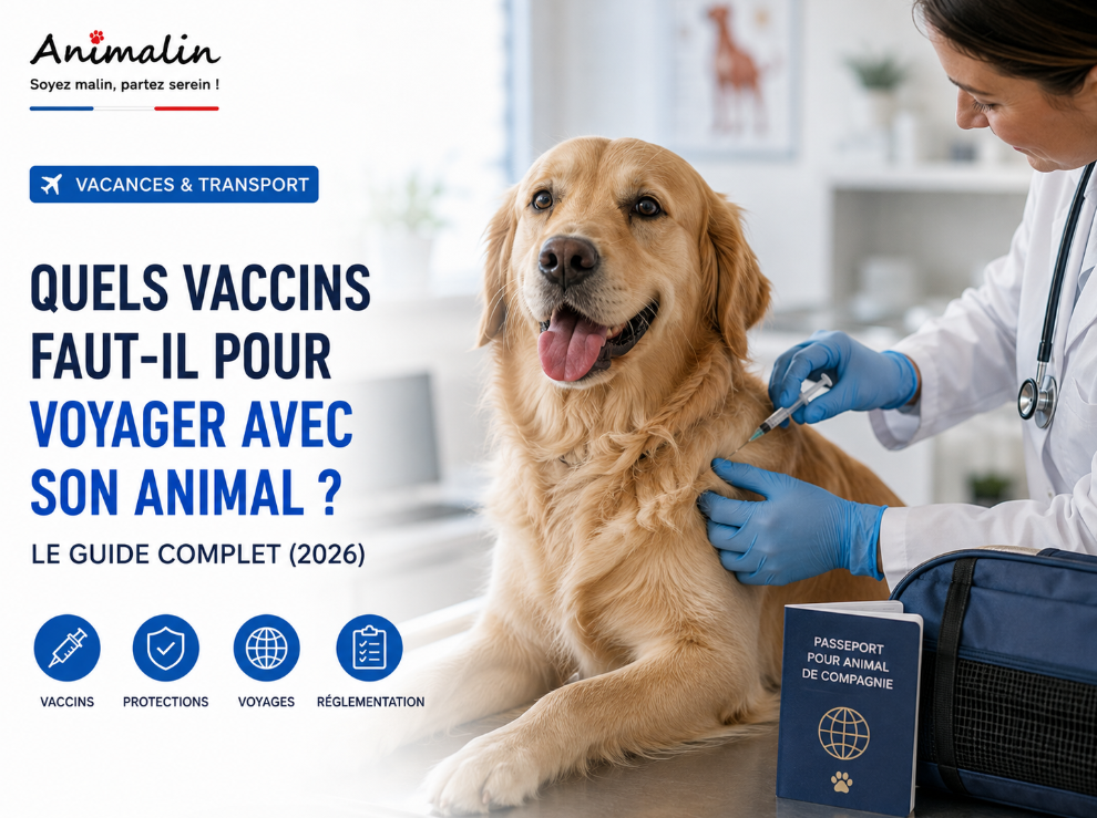 ✈️ Quels vaccins faut-il pour voyager avec son animal ? Le guide complet (2026)