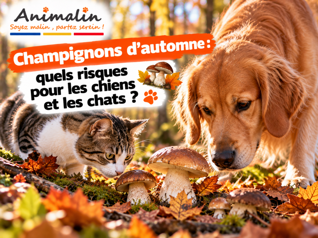 🍄 Champignons d’automne : quels risques pour les chiens et les chats ?