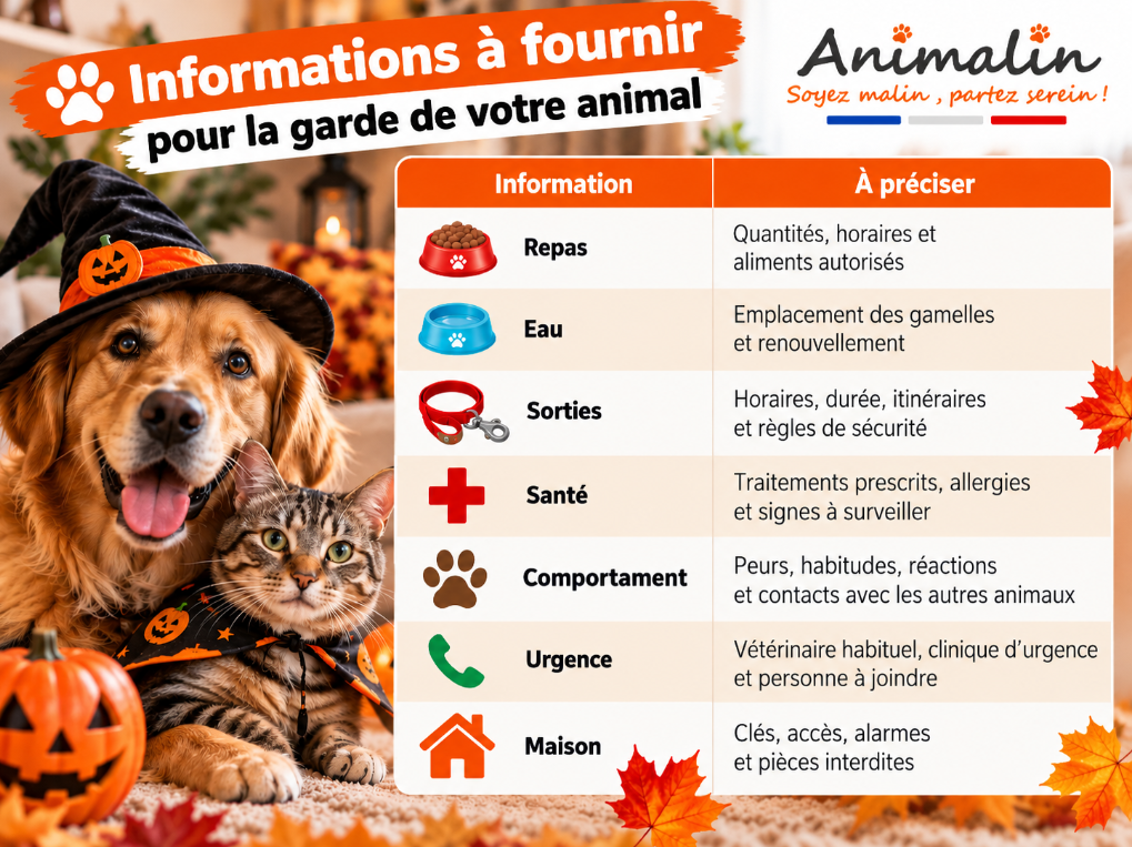 🐾 Vous partez pour Halloween ? Comment organiser la garde de votre animal