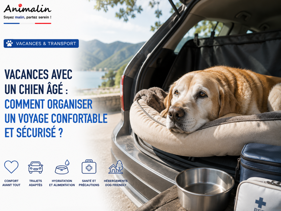 🐕 Vacances avec un chien âgé : comment organiser un voyage confortable et sécurisé ?