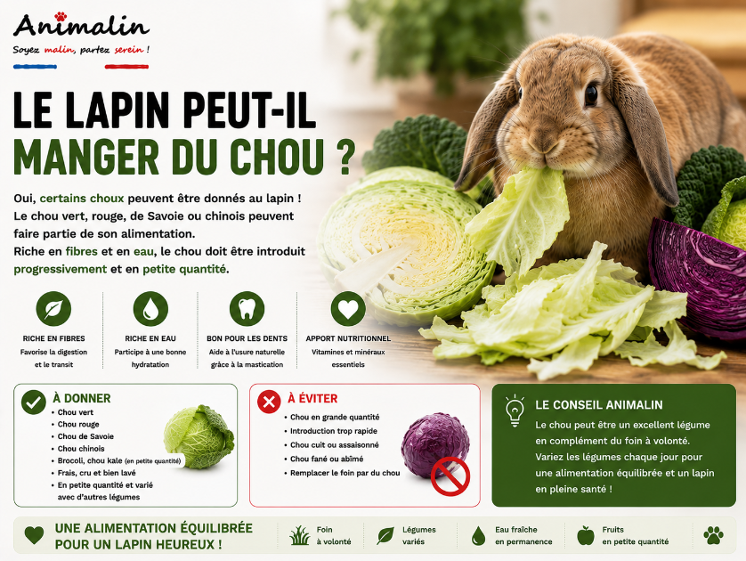 🥬 Le lapin peut-il manger du chou ?