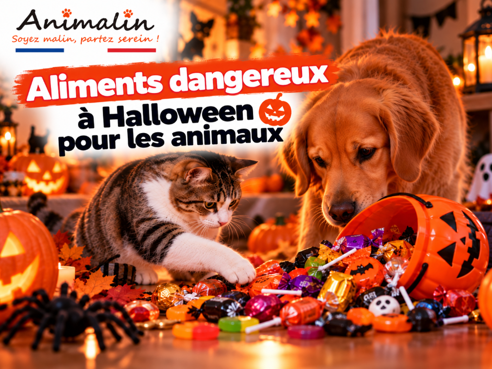 🍬 Aliments dangereux à Halloween : les friandises à ne jamais laisser à portée des animaux