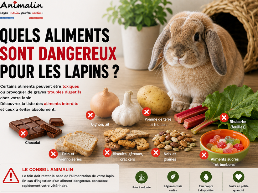 🚫 Quels aliments sont dangereux pour les lapins ? La liste complète (2026)