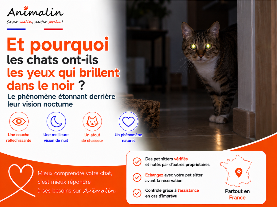 🤔 Et pourquoi les chats ont-ils les yeux qui brillent dans le noir ? Le phénomène étonnant derrière leur vision nocturne