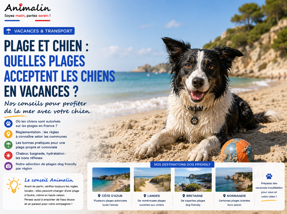 🏖️ Plage et chien : quelles plages acceptent les chiens en vacances ? ⭐⭐⭐