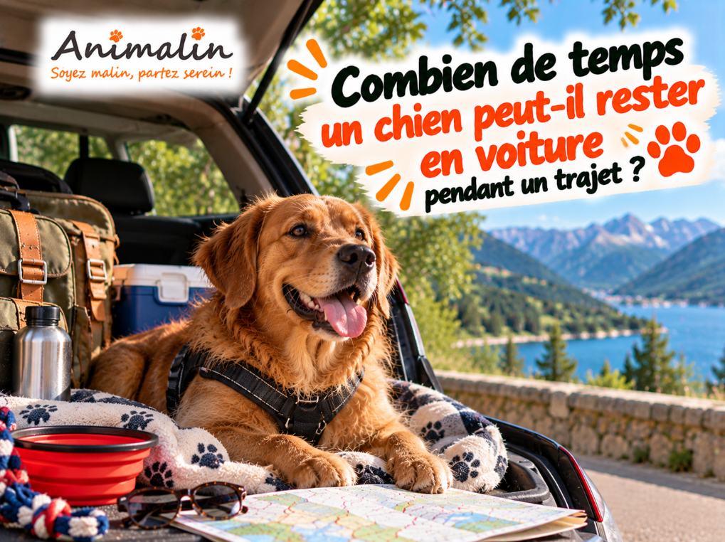 Combien de temps un chien peut-il rester en voiture pendant un trajet ?