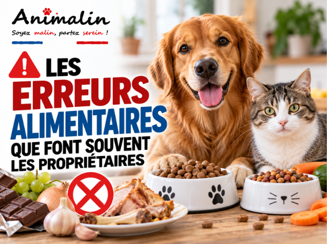 ⚠️ Les erreurs alimentaires que font souvent les propriétaires