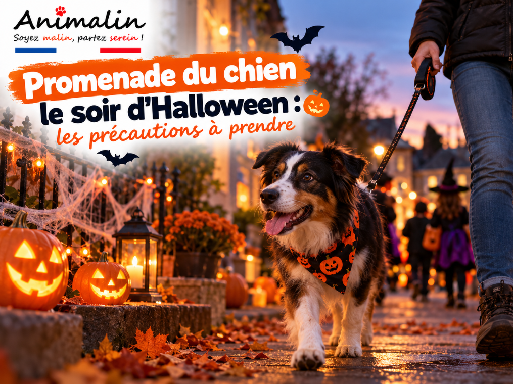 🌙 Promenade du chien le soir d’Halloween : les précautions à prendre