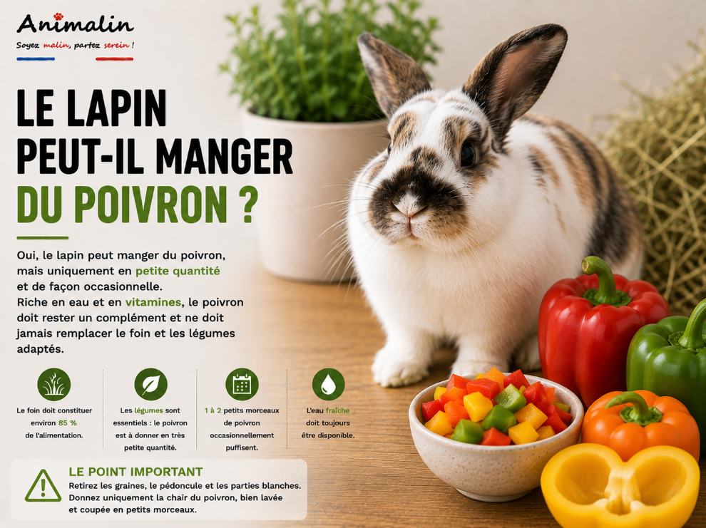 🫑 Le lapin peut-il manger du poivron ? Le guide complet (2026)