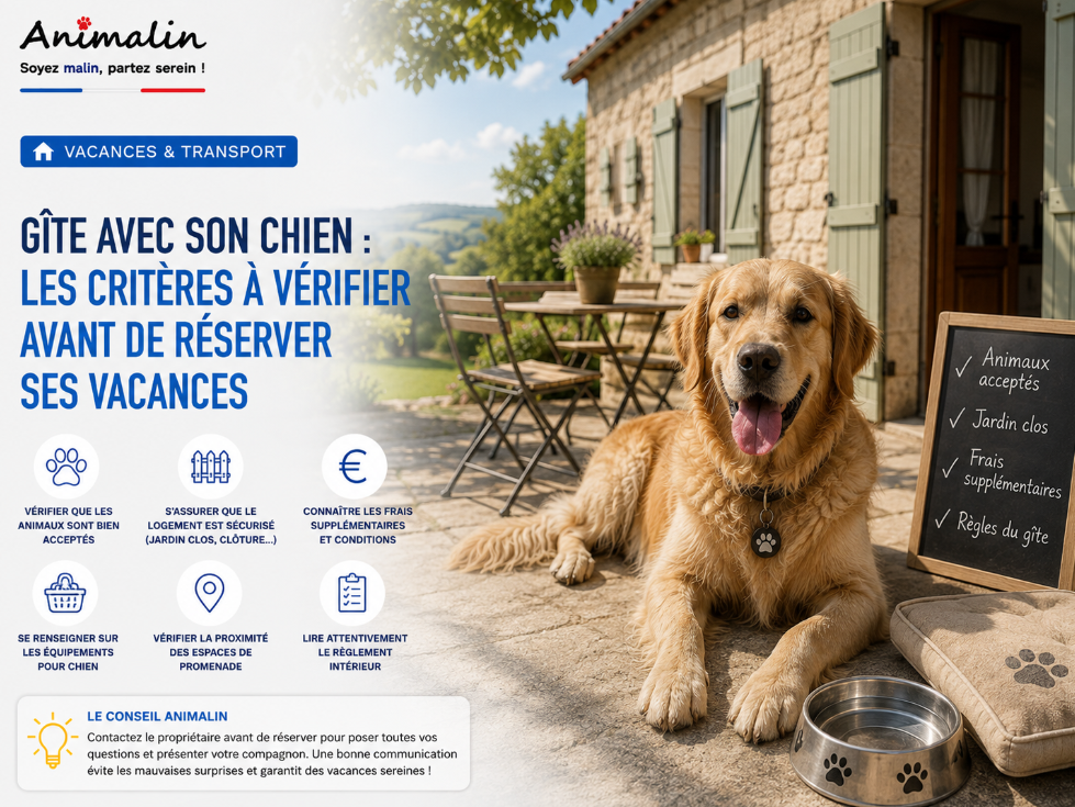 🏡 Gîte avec son chien : les critères à vérifier avant de réserver ses vacances